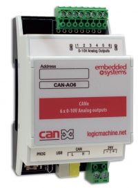 CANx программируемый контроллер 6-ти аналоговых выходов 0-10В